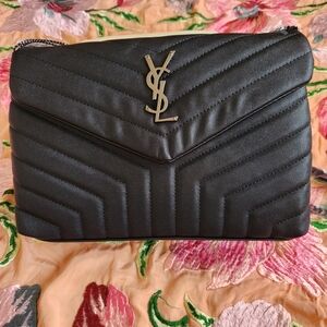 NEW Yves Saint Laurent Black Quilted Shoulder Bag
